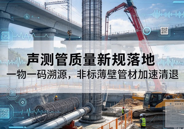 马尾声测管质量新规落地，一物一码溯源，非标薄壁管材加速清退